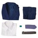 Male TV Series Severance Mark Scout Cosplay Costume Navy Blue Uniform - AwwwCos