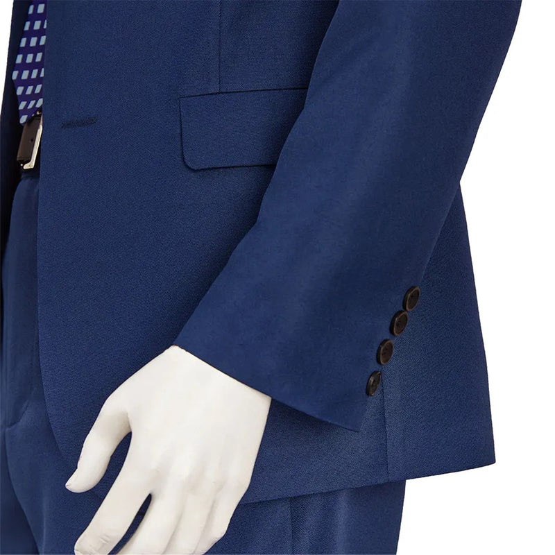 Male TV Series Severance Mark Scout Cosplay Costume Navy Blue Uniform - AwwwCos