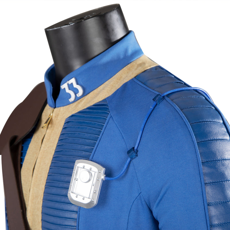 Male TV series Fallout Season 1 Cosplay Costume Blue Jumpsuit - AwwwCos