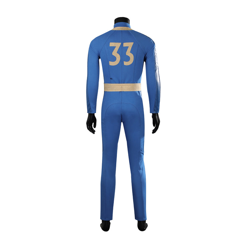 Male TV series Fallout Season 1 Cosplay Costume Blue Jumpsuit - AwwwCos