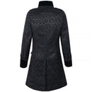Male VTG Victorian Coat Black Gothic Court Brocade Jacket