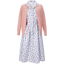 AwwwCos Movie Roald Dahl Matilda the Musical Miss Honey Pink Sweater Suit Cosplay Costume Fancy Dress Halloween Carnival Party Outfit - AwwwCos