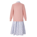 AwwwCos Movie Roald Dahl Matilda the Musical Miss Honey Pink Sweater Suit Cosplay Costume Fancy Dress Halloween Carnival Party Outfit - AwwwCos