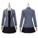 Movie Matilda the Musical Grey School Uniform Cosplay Costume Girl Suspender Skirt - AwwwCos
