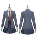 Matilda the Musical Grey School Uniform Girl Strap Short Skirt JK Pleated Dress - AwwwCos