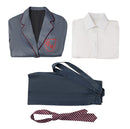 Musical Matilda Gray School Uniform Boys Girls Suspenders Shorts Shirts Ties Costume - AwwwCos