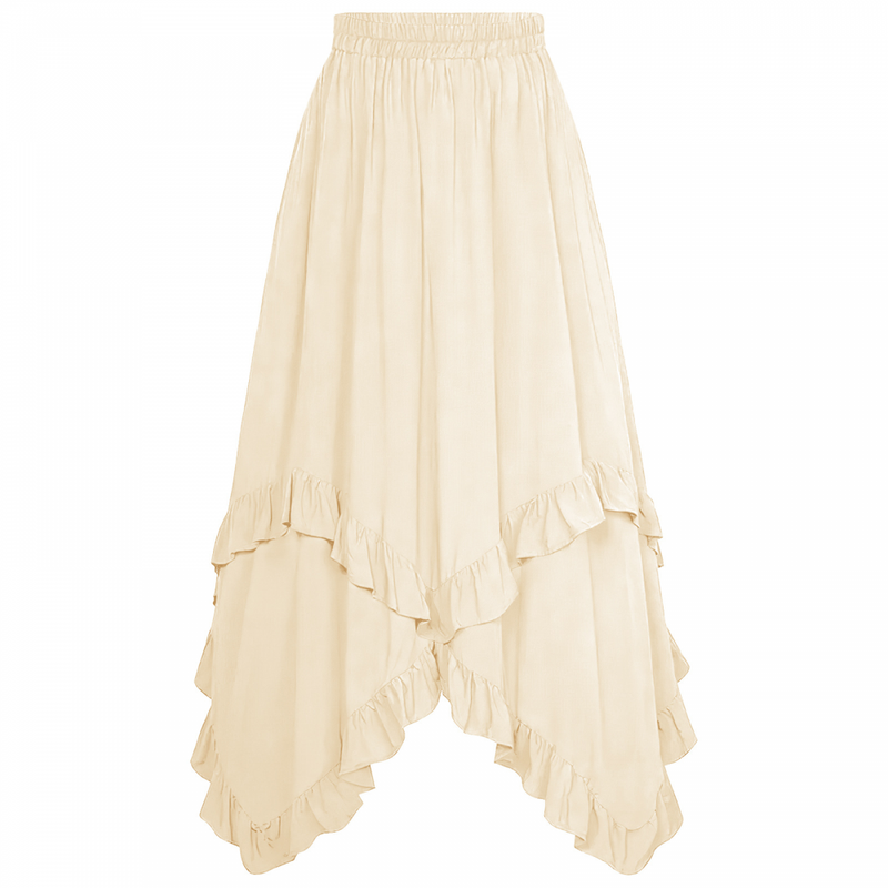 Maxi Renaissance Long Skirts for Women High Waist Rome Dress