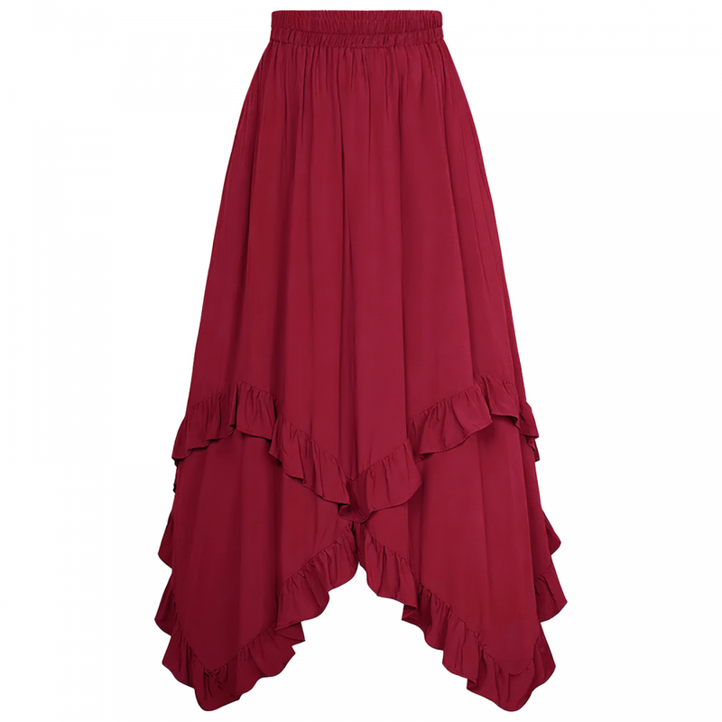 Maxi Renaissance Long Skirts for Women High Waist Rome Dress