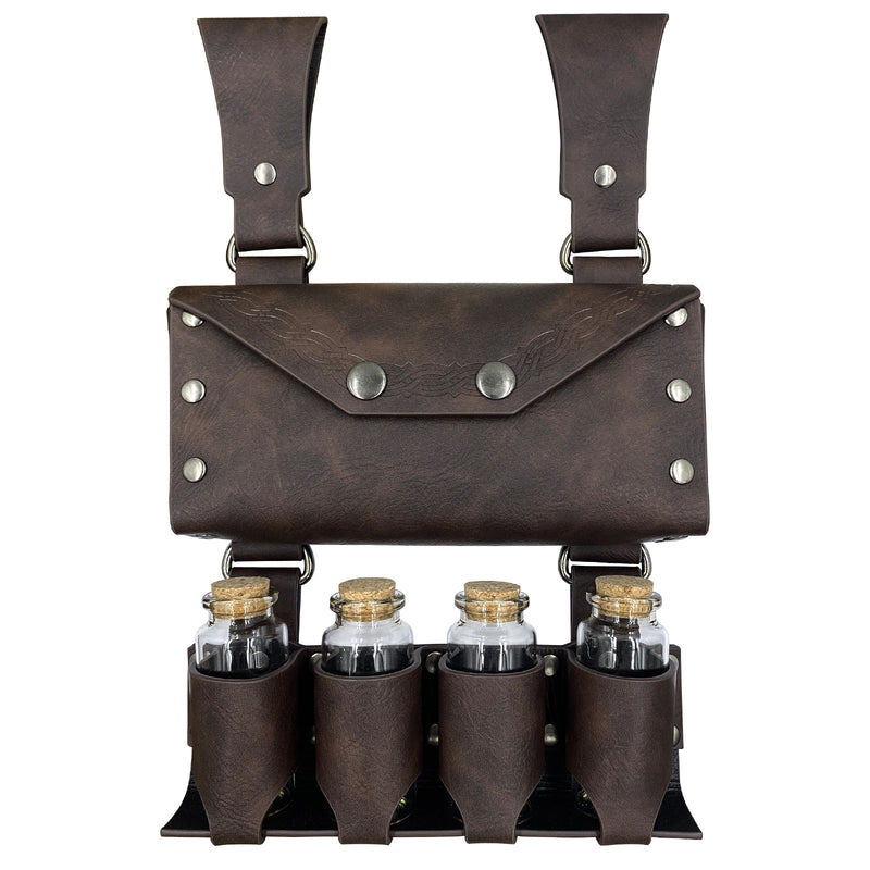 Medieval Alchemy Bottle Pockets Nordic Viking Style Vintage Cosplay Props - AwwwCos