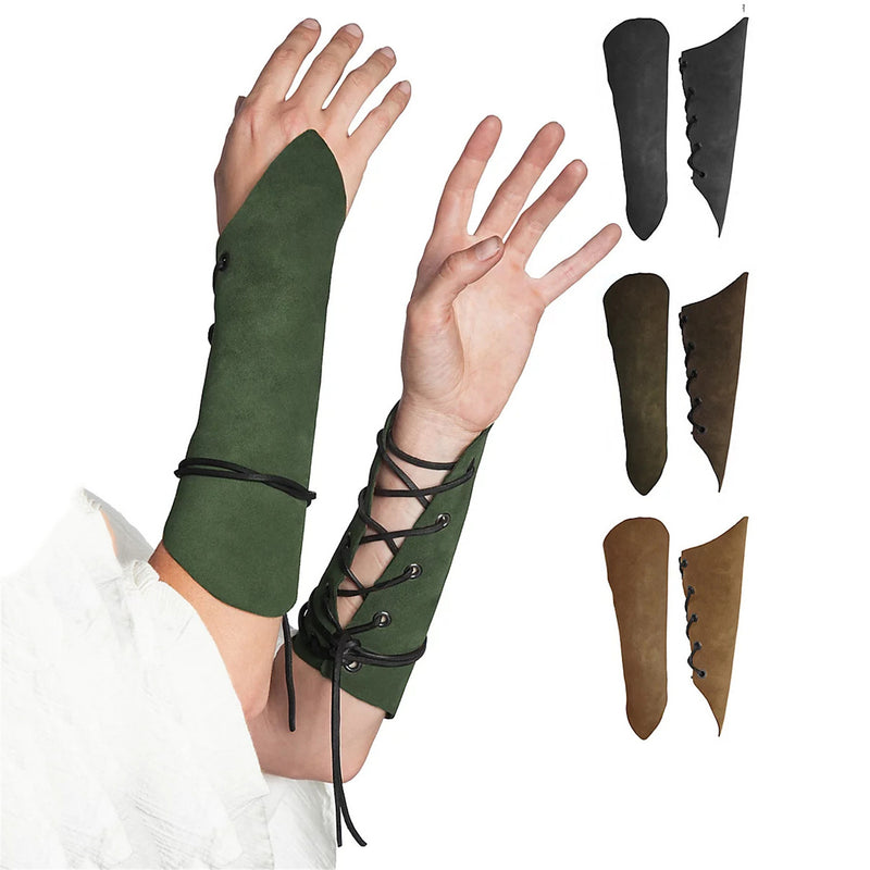Medieval Archery Arm Guards Gauntlet Wristband Wrist Armor Bracers