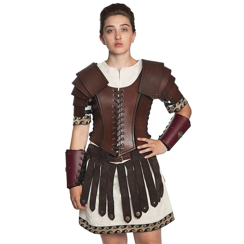 Medieval Armor Roman Skirt Knight Viking Soldier Cosplay Apron Belt