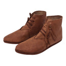 Medieval Boots Slip on Lace Up Pirate Viking Cosplay Cuff Ankle Shoes - AwwwCos