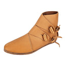 Medieval Boots Slip on Lace Up  Pirate Viking Cosplay Tied Cuff Shoes - AwwwCos