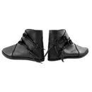 Medieval Boots Slip on Lace Up  Pirate Viking Cosplay Tied Cuff Shoes - AwwwCos