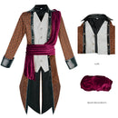 Medieval Caribbean Pirate Cosplay Costumes Punk Jacket Viking Renaissance Clothing - AwwwCos