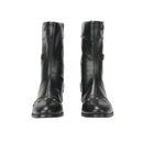 Medieval Gothic Rivet Motorcycle PU Faux Leather Boots With Stud - AwwwCos
