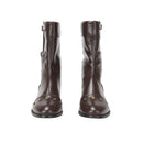 Medieval Gothic Rivet Motorcycle PU Faux Leather Boots With Stud - AwwwCos