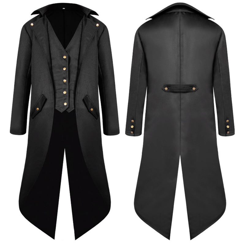 Medieval Gothic Steampunk Jacket Renaissance Victorian Tailcoat