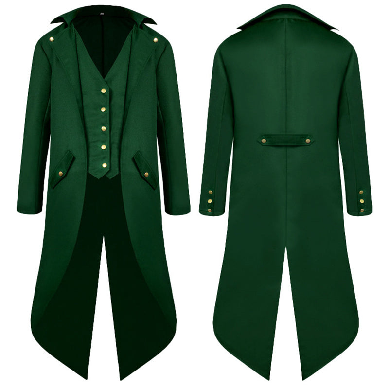 Medieval Gothic Steampunk Jacket Renaissance Victorian Tailcoat