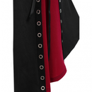 Medieval Gothic Witch Cosplay Hooded Slim Waist Bandage High Low Dress