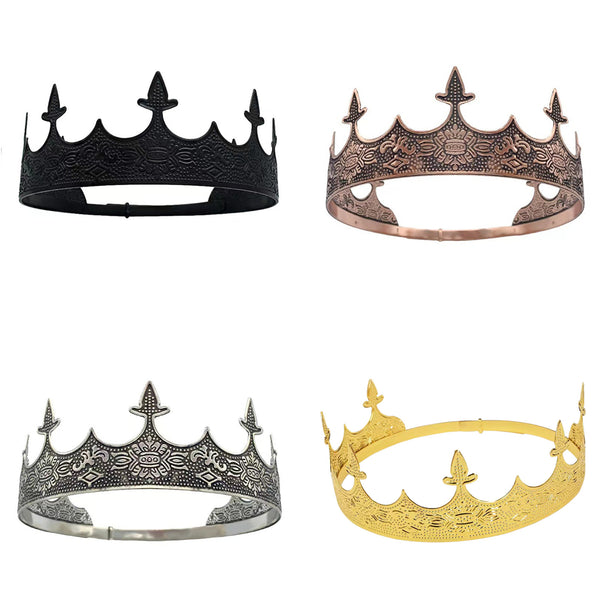 Medieval Male King Cosplay Decoration Crown for Prince Headband - AwwwCos