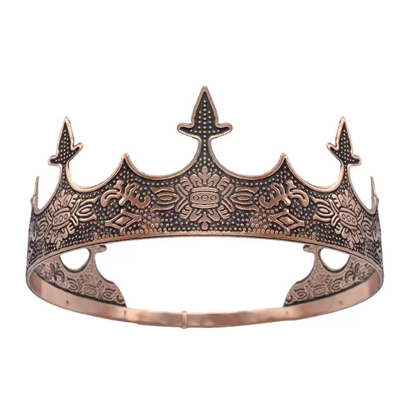 Medieval Male King Cosplay Decoration Crown for Prince Headband - AwwwCos