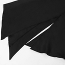 Medieval Men Gothic Performance Asymmetrical High Neck Black Tuxedo