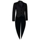 Medieval Men Gothic Performance Black Green Color Block Tuxedo - AwwwCos