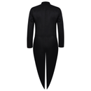 Medieval Men Gothic Performance Black Green Color Block Tuxedo - AwwwCos