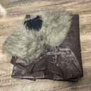 Medieval Nordic Viking Style Vintage Stage Cosplay Fur Collar Cape - AwwwCos