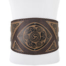 Medieval Paisley Nordic Viking Vintage Adjustable Waist Seal Knight Wide Belt - AwwwCos