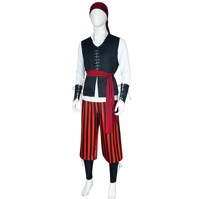 Medieval Pirate Outfits Cosplay Costume Men Uniform