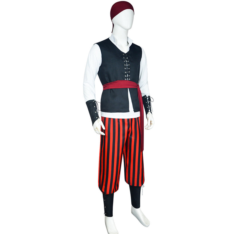 Medieval Pirate Outfits Cosplay Costume Men Uniform