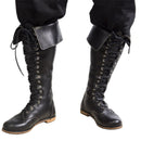 Medieval Pirate Viking Cosplay Gothic Boots High Tube Tied Shoes - AwwwCos