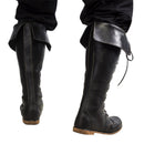 Medieval Pirate Viking Cosplay Gothic Boots High Tube Tied Shoes - AwwwCos
