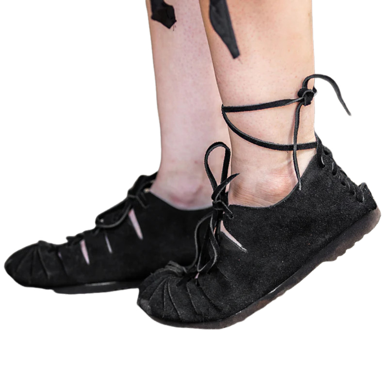 Medieval Pirate Viking Cosplay Lace Up Vintage Stage Tied Sandal