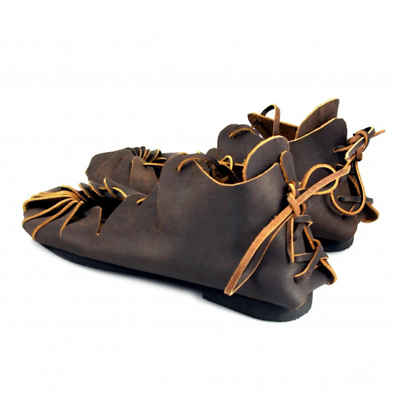 Medieval Pirate Viking Cosplay Lace Up Vintage Stage Tied Sandal
