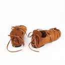 Medieval Pirate Viking Cosplay Lace Up Vintage Stage Tied Sandal - AwwwCos