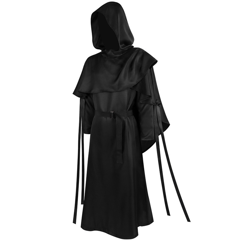 Medieval Priest Cosplay Bird Beak Plague Doctor Hooded Gown - AwwwCos