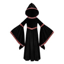 Medieval Renaissance Princess Cosplay Hooded Robe Bell Sleeve Dress - AwwwCos