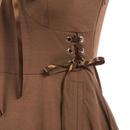 Medieval Renaissance Steampunk Court Sleeveless Drawstring Dress - AwwwCos