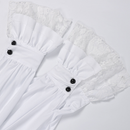 Medieval Renaissance Victorian Classical Court Gothic Shirt with Lace Ruffles - AwwwCos