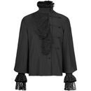 Medieval Renaissance Victorian Classical Court Gothic Shirt with Lace Ruffles - AwwwCos