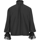 Medieval Renaissance Victorian Classical Court Gothic Shirt with Lace Ruffles - AwwwCos