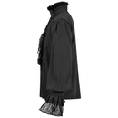 Medieval Renaissance Victorian Classical Court Gothic Shirt with Lace Ruffles - AwwwCos
