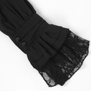 Medieval Renaissance Victorian Classical Court Gothic Shirt with Lace Ruffles - AwwwCos