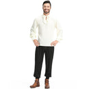 3 Piece Set Medieval Ruffled Pirate Knight Men Cosplay Costume