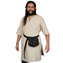 Medieval Viking Belt Pouch Faux Leather Fish Scale Waist Bag - AwwwCos