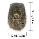 Medieval Viking Cosplay Prop Drawstring Purse Thick Fur Fluffy Waist Bag - AwwwCos