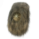 Medieval Viking Cosplay Prop Drawstring Purse Thick Fur Fluffy Waist Bag - AwwwCos